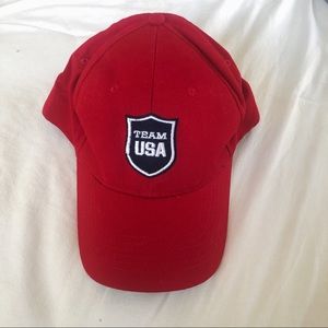 Unisex Red Team USA Olympics Cap